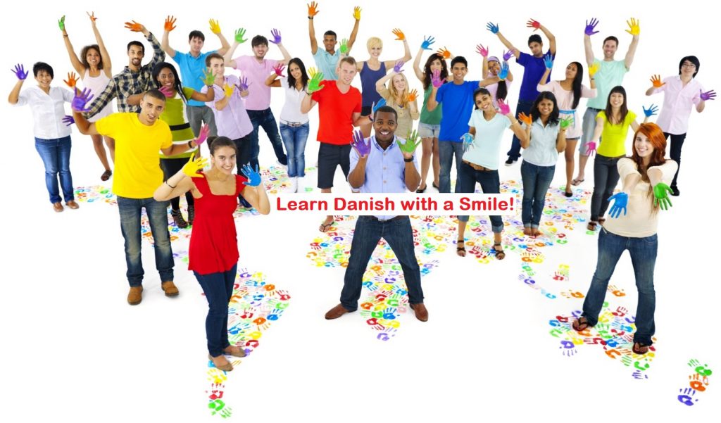 Students from all over the world learning Danish with a smile